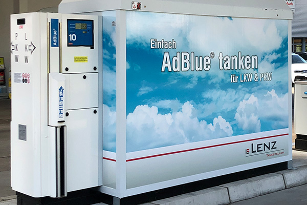 AdBlue Tankstelle – Lenz Tanksäule zum selber tanken von Harnstoff