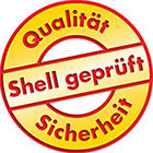 Shell geprüfte Sicherheit und Qualität - Stempel
